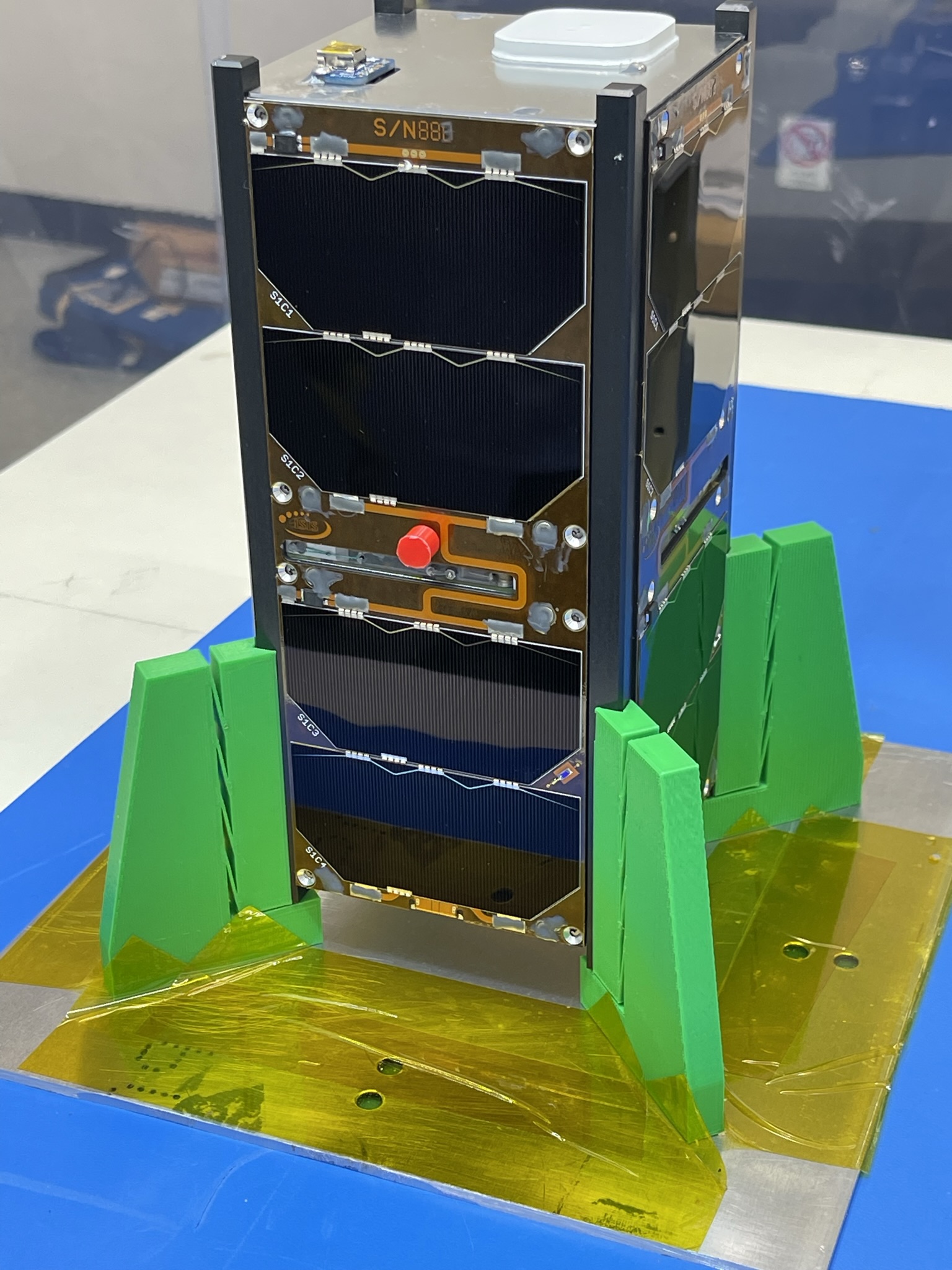 The finished CubeSat TJREVERB