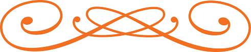orange decorative line